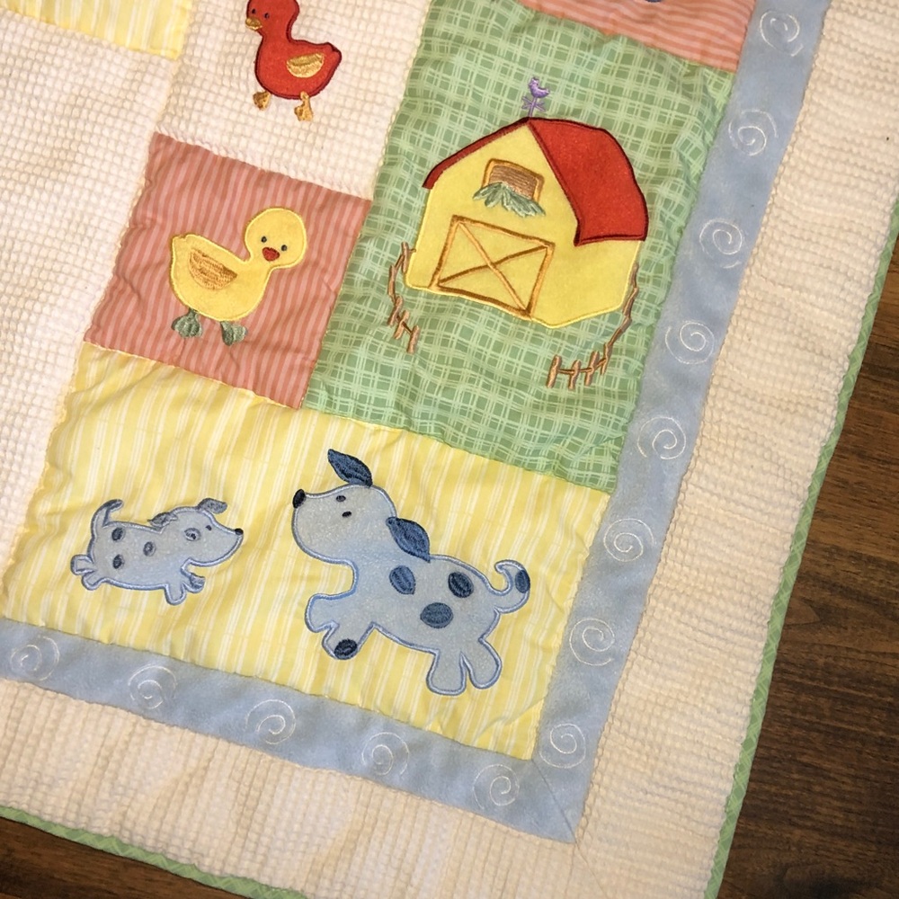 Baby Quilt Farmyard Friends KIDS LINE - Picture 7 of 12